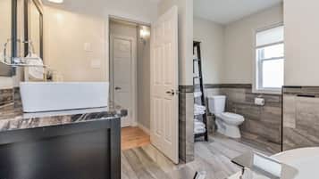 Hair dryer, towels