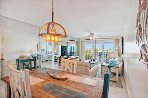 Condo, Multiple Beds (Land's End 3-405 Bay Front - Premier) | Living area | TV