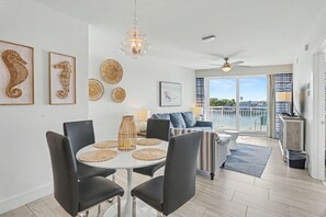 Condo, Multiple Beds (Oceana 301 East) | Living area | TV - Oceana 301 East (Treasure Island)