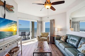 Condo, Multiple Beds (Sunset Vistas 603W) | Living area | TV