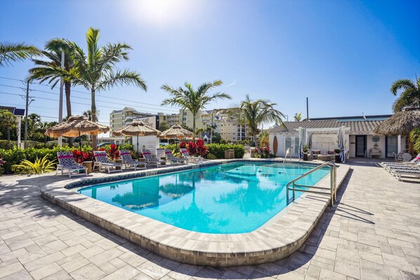 Condo, 1 King Bed with Sofa bed (Salt Water Suites 08 - Beach Vibes 1B) | Pool | A heated pool
