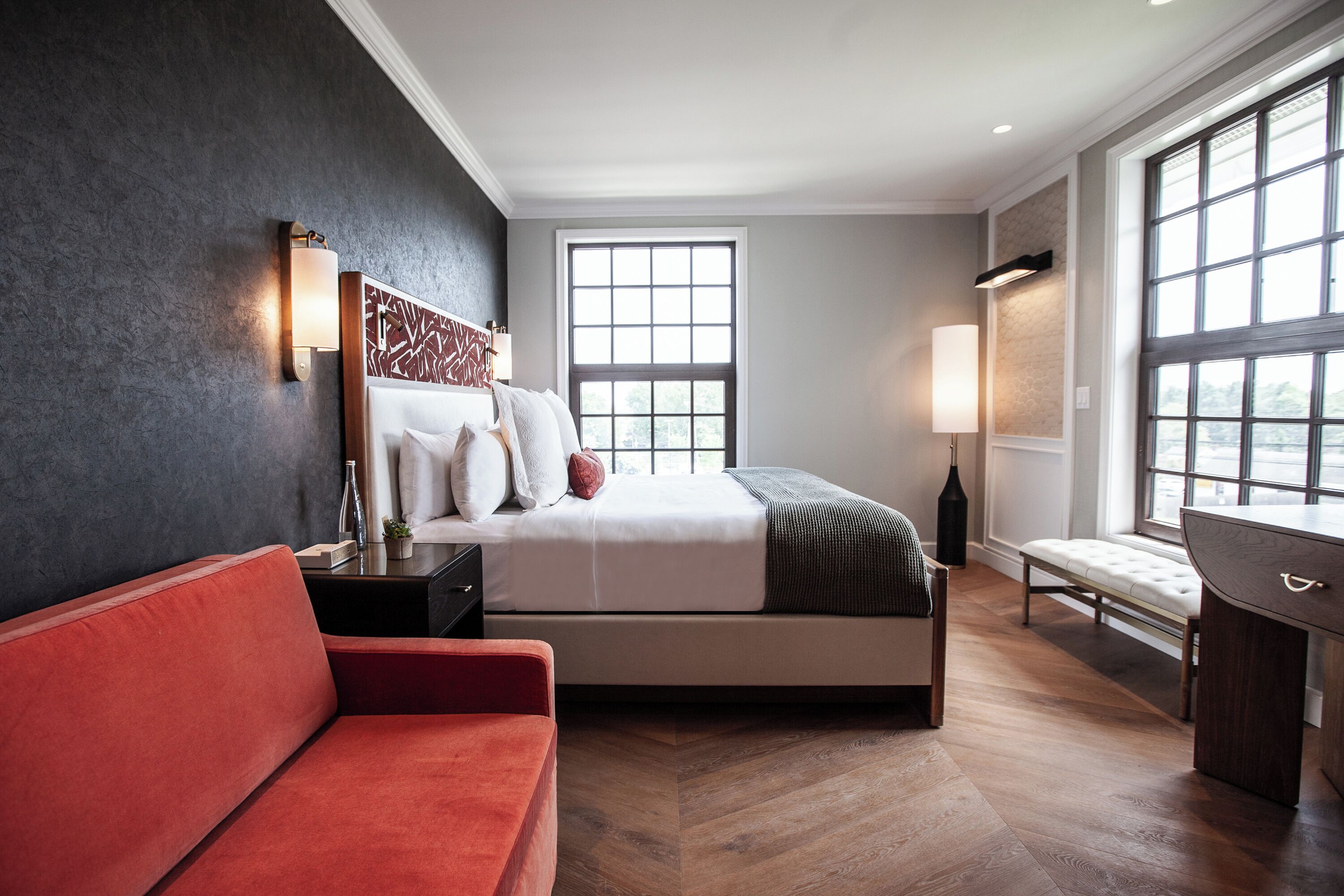 Draps italiens Frette, literie de qualité supérieure, minibar