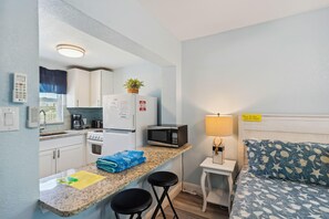 Apartment, 1 King Bed (Upham Beach Inn - #1 Studio) | Private kitchen - Upham Beach Inn - #1 Studio (St. Pete Beach)