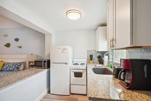 Apartment, 1 King Bed (Upham Beach Inn - #2 Studio) | Private kitchen - Upham Beach Inn - #2 Studio (St. Pete Beach)