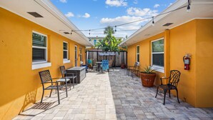 Apartment, 1 King Bed (Upham Beach Inn - #4 Studio) | Outdoor dining - Upham Beach Inn - #4 Studio (St. Pete Beach)