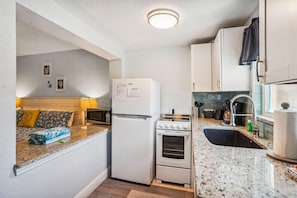 Apartment, 1 King Bed (Upham Beach Inn - #4 Studio) | Private kitchen - Upham Beach Inn - #4 Studio (St. Pete Beach)