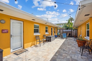 Apartment, 1 King Bed with Sofa bed (Upham Beach Inn - #12 1BR Suite) | Terrace/patio - Upham Beach Inn - #12 1BR Suite (St. Pete Beach)