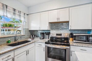 Apartment, 1 King Bed with Sofa bed (Upham Beach Inn - #12 1BR Suite) | Private kitchen - Upham Beach Inn - #12 1BR Suite (St. Pete Beach)
