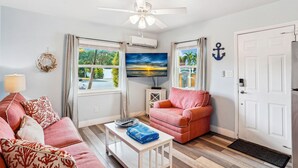 Apartment, 1 King Bed with Sofa bed (Upham Beach Inn - #12 1BR Suite) | Living area - Upham Beach Inn - #12 1BR Suite (St. Pete Beach)
