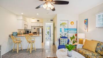 Condo, 1 King Bed with Sofa bed (Beach Quarters #4) | Living area | TV