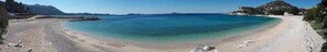 Sun-loungers, beach towels