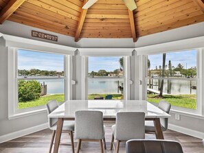 Dining - Waterfront home close to Downtown St Pete w/ boat dock, firepit
(St. Petersburg)