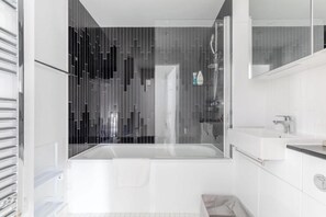 Shower, hair dryer
