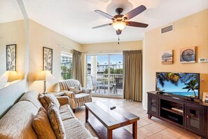 Condo, Multiple Beds (Sunset Vistas 207S) | Living area | TV
