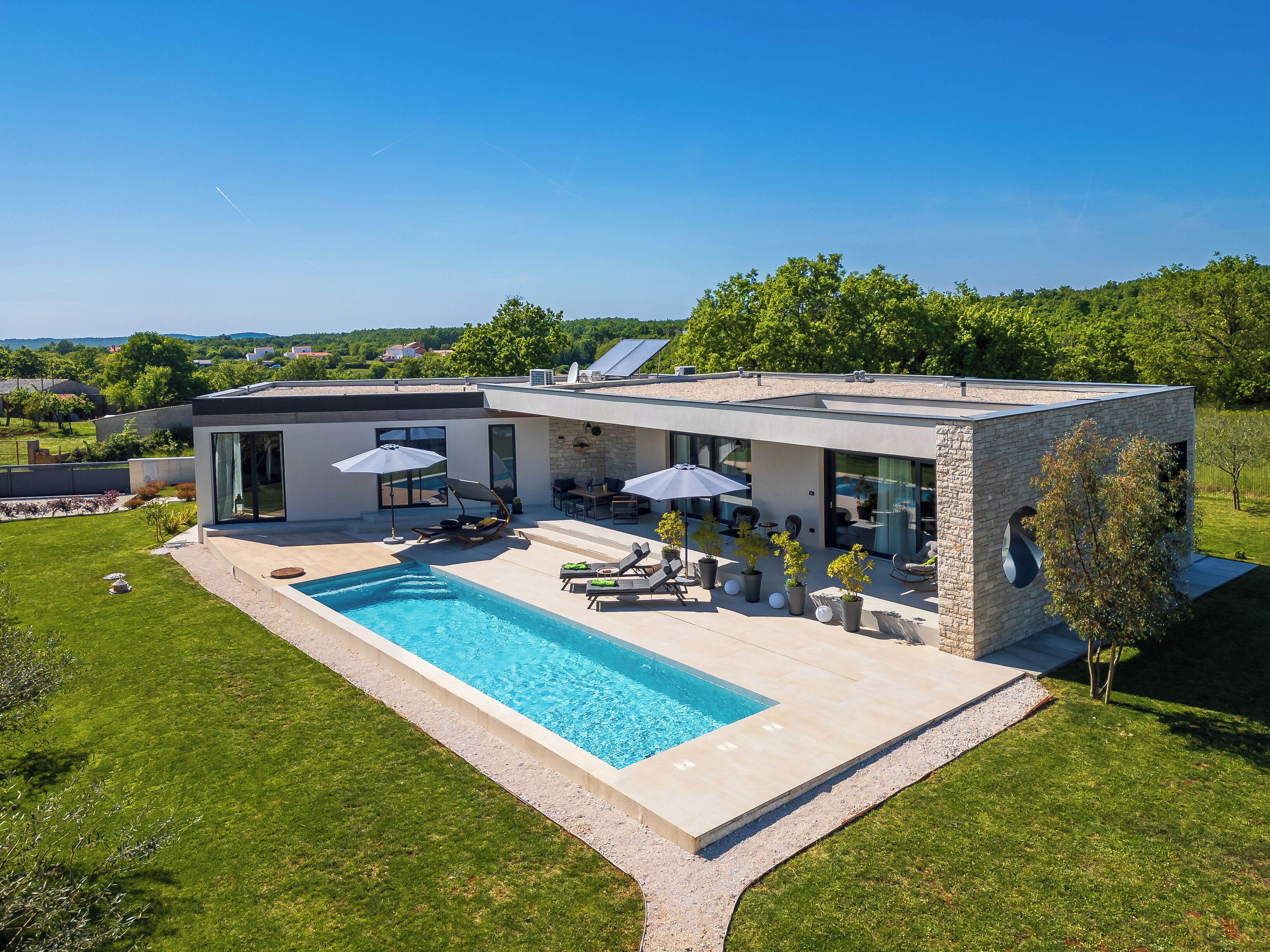 A heated pool