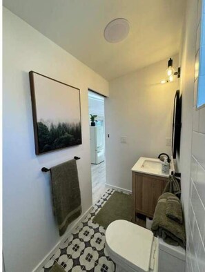 Ducha y secador de pelo
