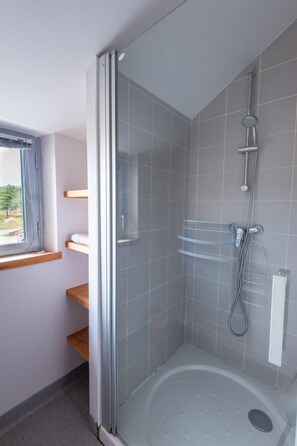 Shower, hair dryer