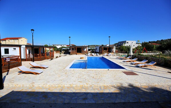 Una piscina climatizada