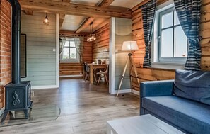 Televisie en een open haard