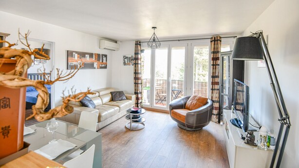 Living area - Bel appart avec balcon et clim près des Calanques (Marseille)