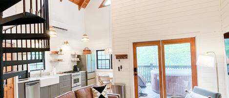 TV connectée, cheminée