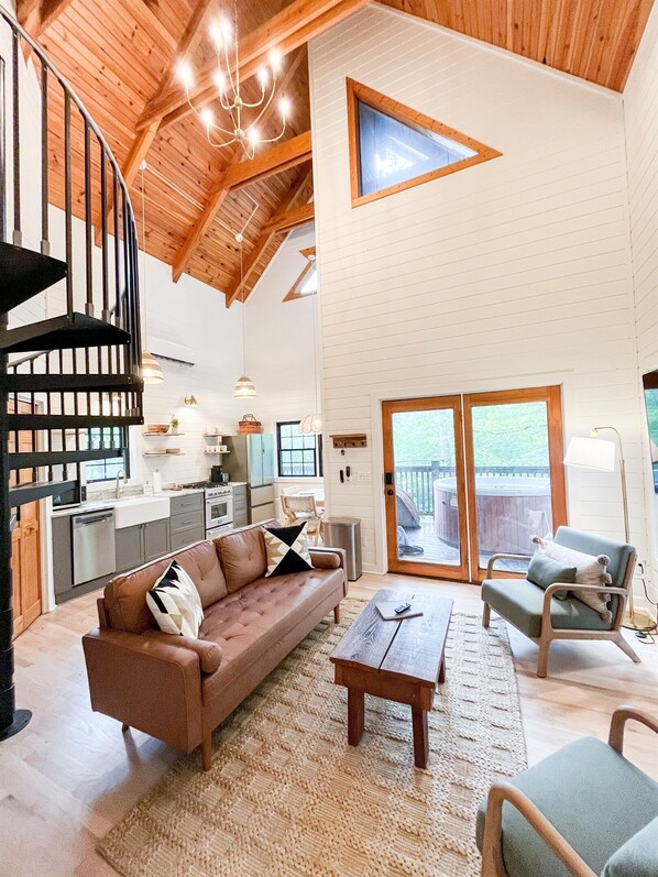 TV connectée, cheminée