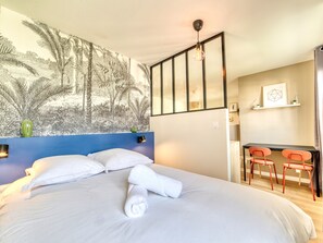 1 soverom, strykejern/-brett, wi-fi og sengetøy