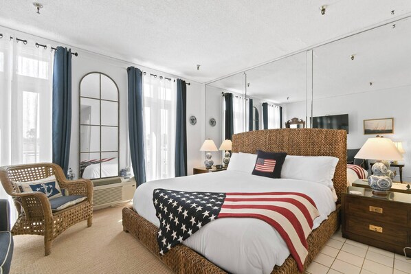 Een strijkplank/strijkijzer, gratis wifi