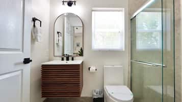 Hair dryer, towels