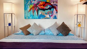 1 bedroom, travel crib, WiFi, bed sheets