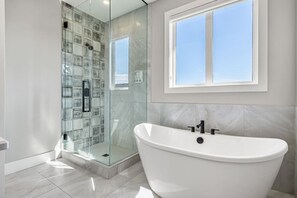 Hair dryer, towels