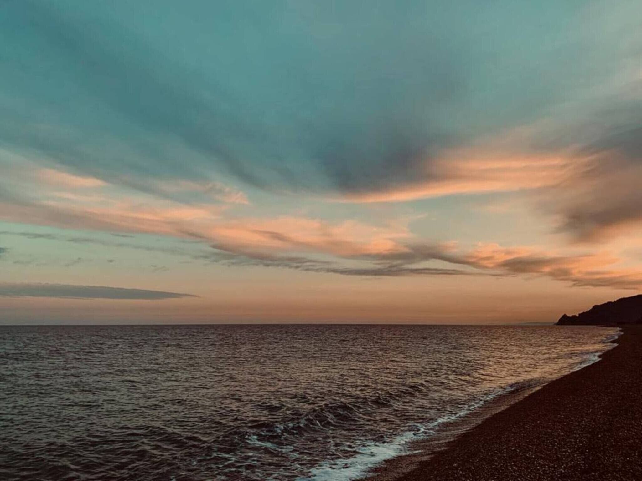 Una spiaggia nelle vicinanze