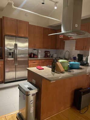 Private kitchen - Enjoy convenient, oversized loft life in Downtown Rochester! (Rochester)