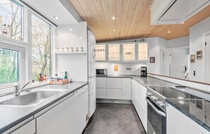 Frigorifero, piano cottura, lavastoviglie, macchina per tè/caffè