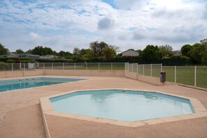 A heated pool