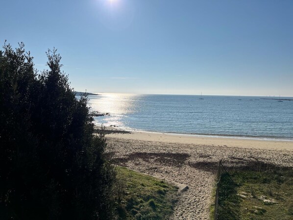 Vlak bij het strand