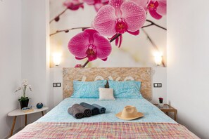 1 غرفة نوم ومكواة/لوح كي وواي فاي مجانًا وملاءات أسرّة