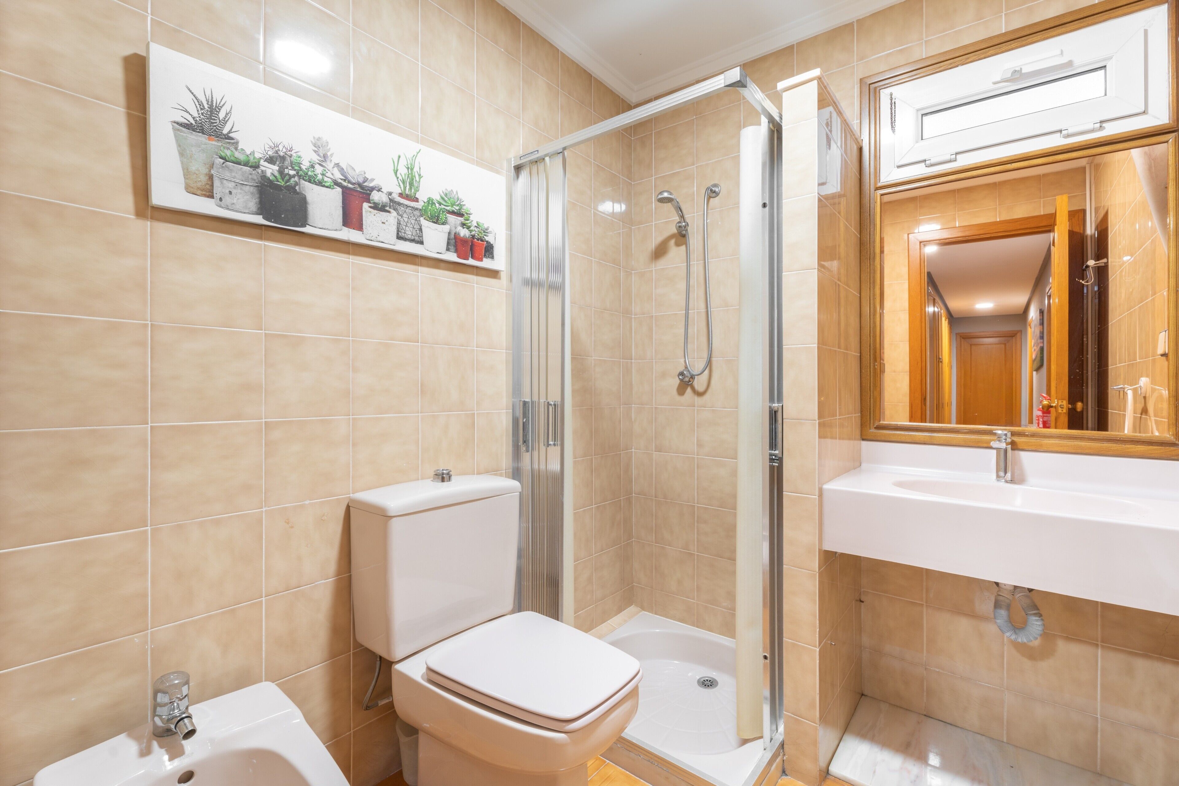 Een douche, een haardroger