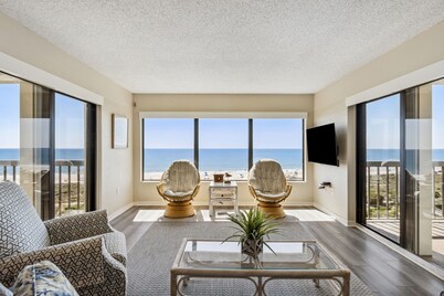 Direct Oceanfront | Penthouse | Completely Renovated 7th Floor Condo | Double Balconies