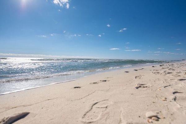 On the beach
