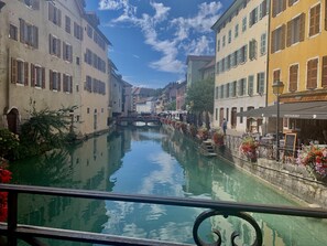 Blick von der Unterkunft