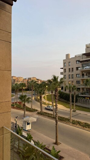 Vue sur la ville depuis l’hébergement
