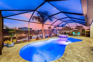 A heated pool