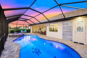 A heated pool