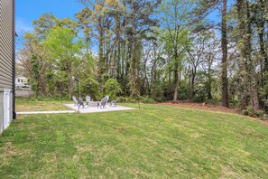 Terrace/patio - Pet-Friendly 2BR Greer Home, King Beds & Fire Pit (Greer)