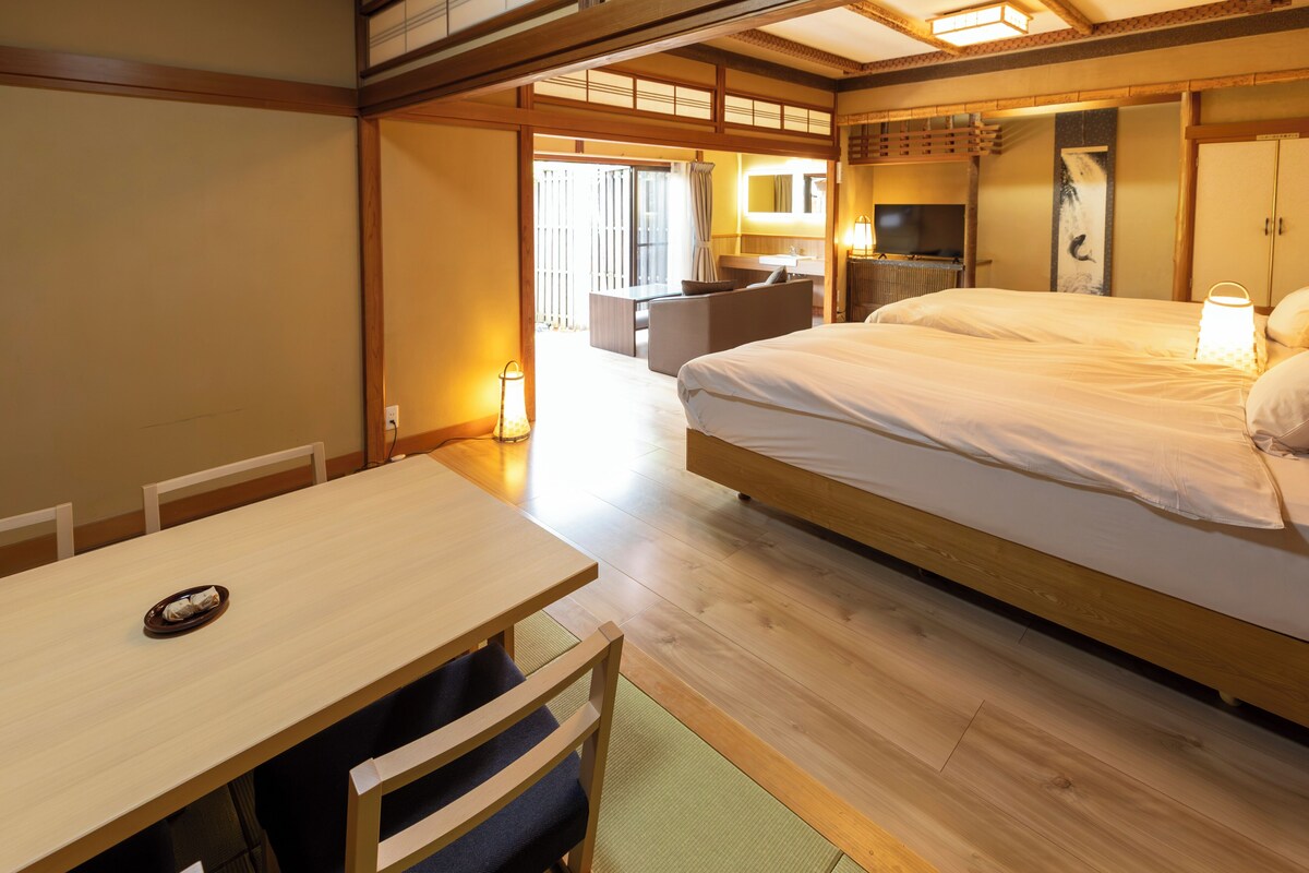 Deluxe kamer, niet-roken, uitzicht op tuin | Gratis wifi, beddengoed