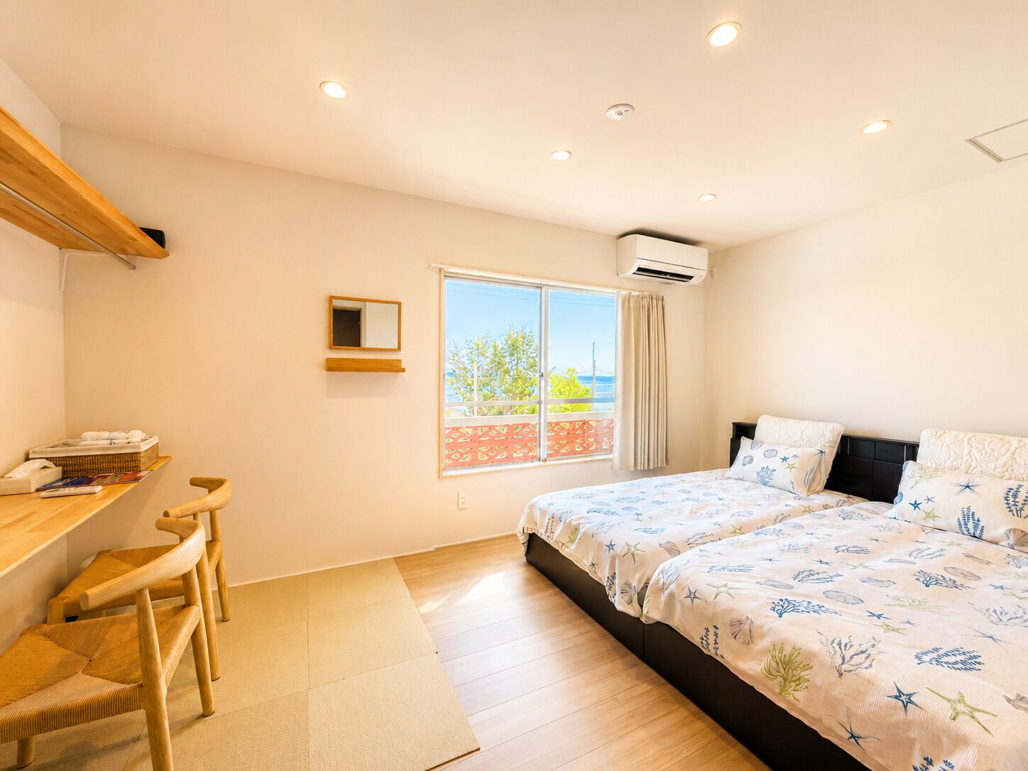 Chambre avec lits jumeaux | Wi-Fi gratuit, draps fournis