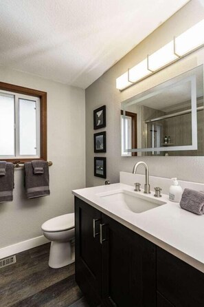 シャワー、ヘアドライヤー、タオル、石鹸