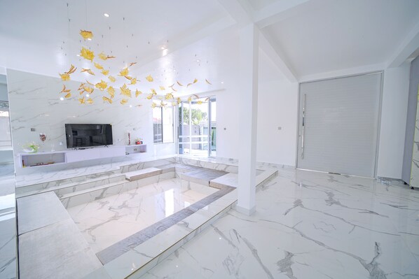 Villa Luxe, vue lac | Coin séjour