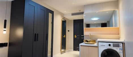 Senior Double Room, 1 King Bed | Desk, laptop workspace, blackout drapes, iron/ironing board